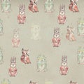 Cute fox,bear,hare in the Scandinavian style