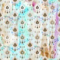 Watercolor seamless pattern with multicolored abstract