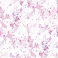 Watercolor seamless pattern with paint splashes in pastel colors. Abstract illustration. Creative spotted backdrop.