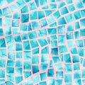Watercolor seamless pattern of swimming pool tile