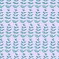 Watercolor seamless pattern with turquoise eucalyptus on a mauve background. Repetitive, wedding,textural