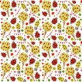 Watercolor seamless pattern Royalty Free Stock Photo
