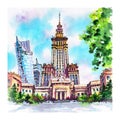 Palace of Culture and Science in Warsaw, Poland