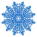 Watercolor Snowflake Illustration