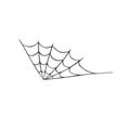 Watercolor spider web halloween