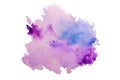 watercolor splash texture background isolated. Hand-drawn blob, spot. Watercolor effects. Blue winter seasonal colors abstr Royalty Free Stock Photo