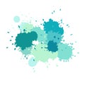 Watercolor splashes. Paint vector splat. Royalty Free Stock Photo