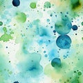 Watercolor splats in blue, green, and yellow (tiled)