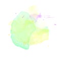 Watercolor spot, colored divorce on a white isolated background.