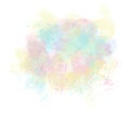 Watercolor stain, semi-transparent colored background. multicolored