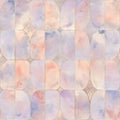 Watercolor stained glass window. Seamless abstract pattern