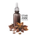 Watercolor star anise oil