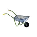 Watercolor steel wheelbarrow
