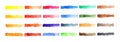 Watercolor stripe brush colorful rainbow palette spot background Royalty Free Stock Photo