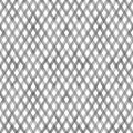 Watercolor stripe diagonal plaid seamless pattern. Black grey stripes on white background Royalty Free Stock Photo