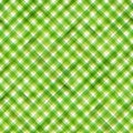 Watercolor stripe diagonal plaid seamless pattern. Green stripes on white background Royalty Free Stock Photo