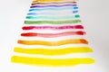 Watercolor strips paint banners. Abstract background color painting Royalty Free Stock Photo