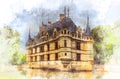 Chateau of Azay le Rideau, Loire Valley, France