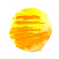 Watercolor sun, vector illustration Royalty Free Stock Photo