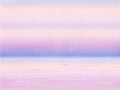 Watercolor sunset at beach landscape background Royalty Free Stock Photo