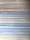 Watercolor texture with blue and brown stripes, hand painting background Royalty Free Stock Photo