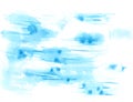 Watercolor texture blue light abstraction background stains splash, Royalty Free Stock Photo