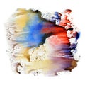 Watercolor texture, an impression of bright saturated colors. Illustration. Watercolor abstract background, spots, blur, fill, pri