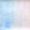 Watercolor texture transparent marble pink and blue color. watercolor abstract background. vertical gradient.