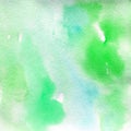 Watercolor texture transparent mint, blue, green, turquoise shades spots. Royalty Free Stock Photo