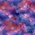 Watercolor tie dye seamless pattern with galaxy vibe