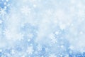 Watercolor tiny snowflakes on white background pattern