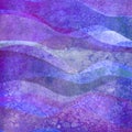 Watercolor transparent wave grunge purple colorful background. Watercolour hand painted waves illustration