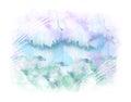 Watercolor background for frame and card