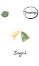 Asian dumpling Zongzi watercolor vector illustration