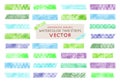 watercolor vector tape strips set, japanese washi masking tape Royalty Free Stock Photo