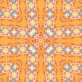 Watercolor yellow orange beige cross bandana sarong pillow seamless pattern