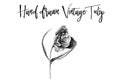 Watercolor vintage tulip Royalty Free Stock Photo