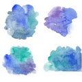 Watercolor violet splash, purple splash, watercolor, violent splashes, blue green purple splash