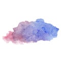 Watercolor violet splash, purple splash, watercolor, violent splashes, pink blue purple splash Royalty Free Stock Photo