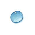Watercolor water drop, isolated