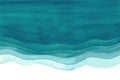 Watercolor watercolour ocean sea blue green abstract background Royalty Free Stock Photo