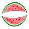 Watercolor Watermelon Slice