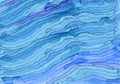 Watercolor wave texture abstract background. Lines of paint, hand painted alcohol ink illustration Royalty Free Stock Photo