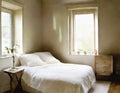 Watercolor of Welcoming and snug bedroom