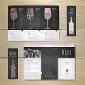Watercolor Wine concept design. Corporate identity
