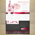 Watercolor Wine concept design. Wed site design