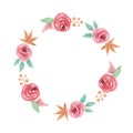 Christmas Watercolor Yule Berries Flowers Winter Floral Wreath Garland