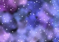 Watercolor Winter snowy Blurred colors Background. Colorful multicolored blots and drops Royalty Free Stock Photo