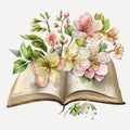 Watercolor Wonders A Floral Collection - Generative AI