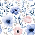 Watercolor wonders: floral patterns